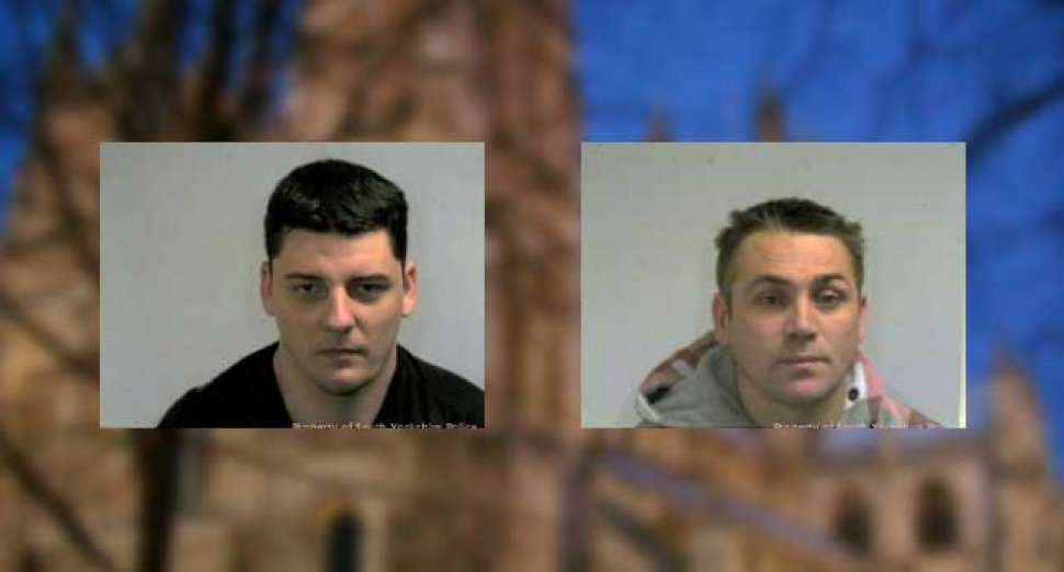 CONVICTED: James Burke (left) and Simon Bellwood.