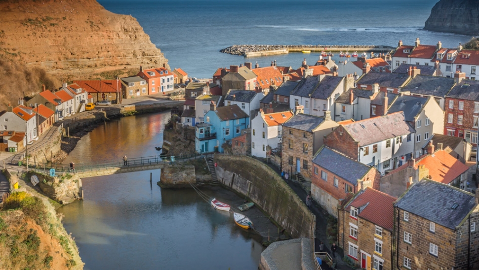 Robert Helliwell's 'Staithes Winter Light' which came first in a poll for Selby's favourite photo