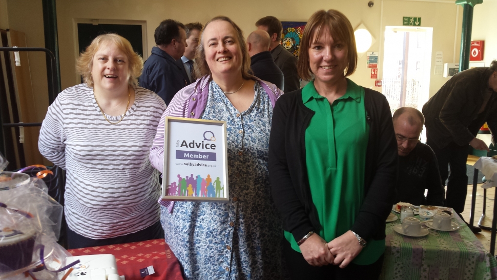 Selby Advice Project members, Katy, Jackie and Jane.