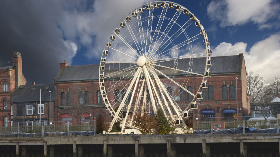 Artists' impression of Selby's big wheel attraction