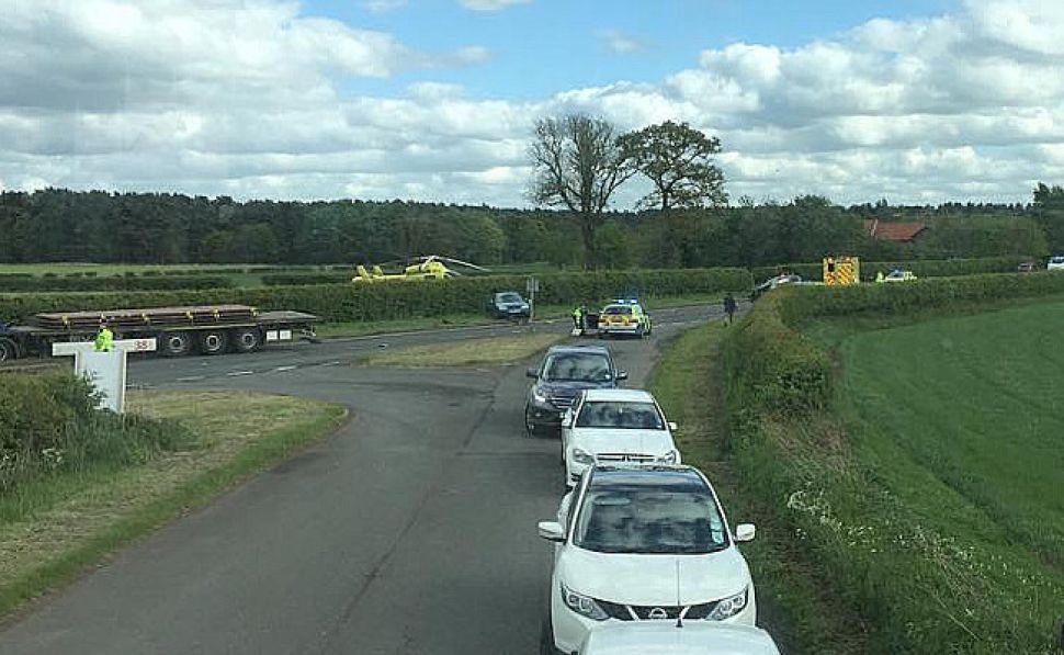 A19 re-opens after serious crash