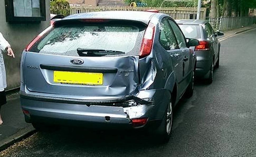 Car written of in seconds by driver who didn't face up to his actions.