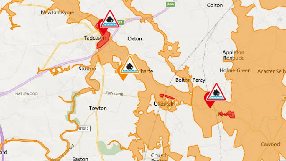Flood warnings issued in parts of Selby district