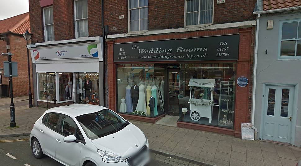 Damage caused by arsonists at two shops on Micklegate last weekend.