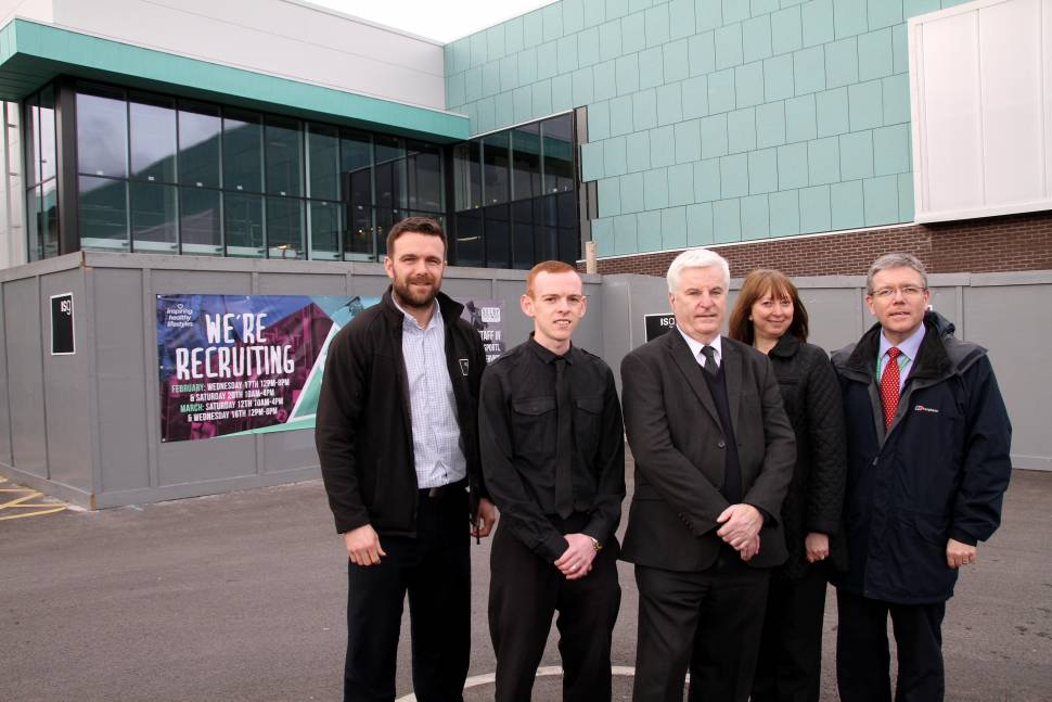 Daniell Leigh, ISG; Andrew Hampson, IHL; Cllr Dave Peart, Karen Iveson and Jonathan Lund for SDC