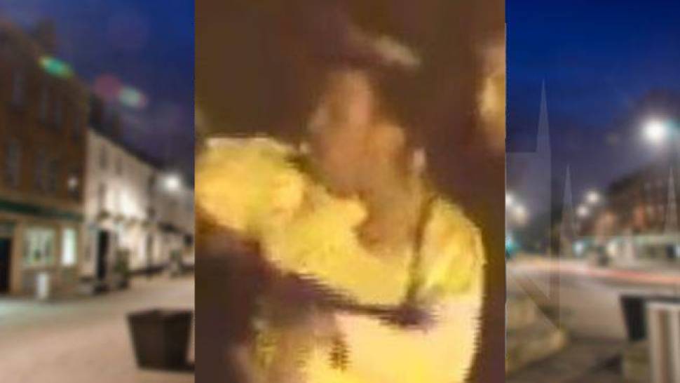 Man sought after late night vandalism at town centre shop