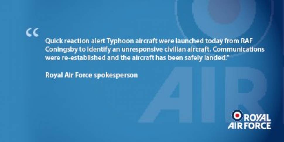 MOD spokesperson reacts to last nights QRA scramble