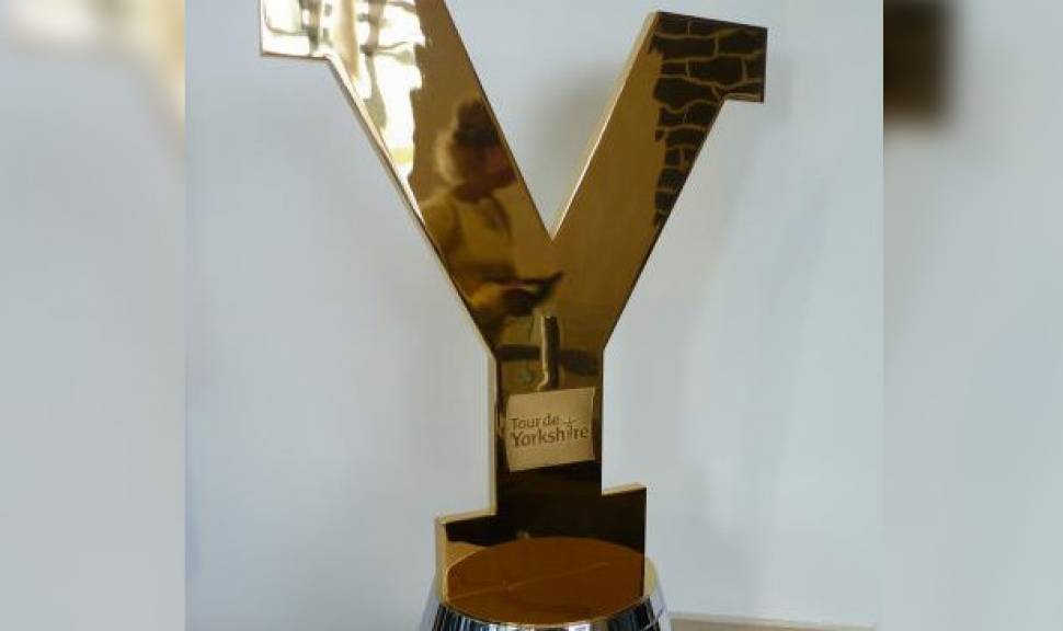 Tour de Yorkshire: Trophy goes on display in Tadcaster