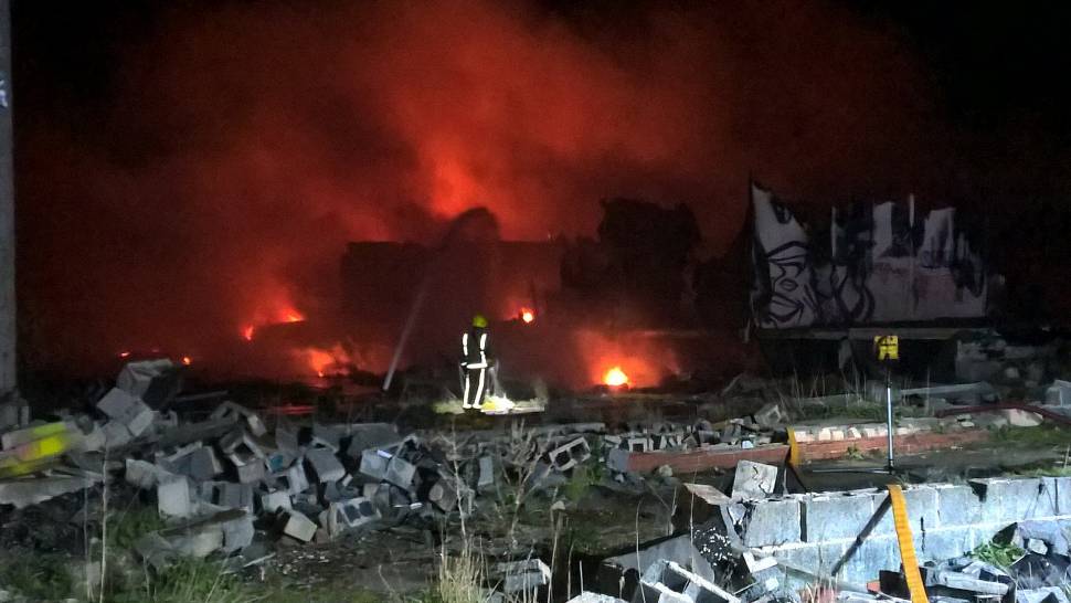 Arsonists blamed over mushroom farm blaze