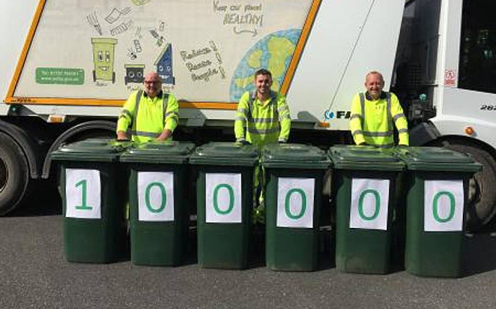 Council hits 100,000 tonnes collection target for garden waste