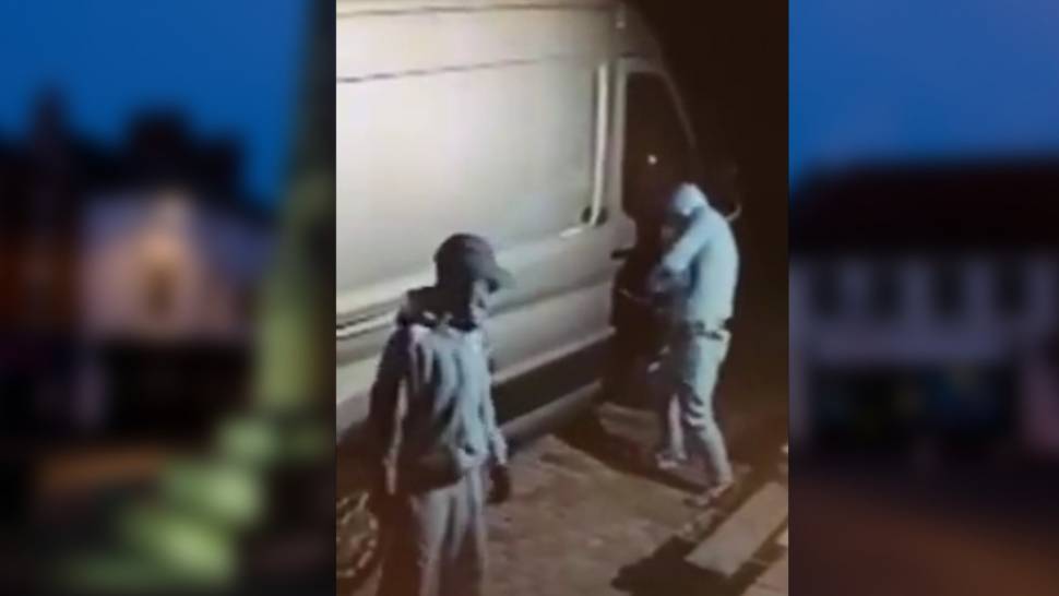Drax van burglary caught on CCTV