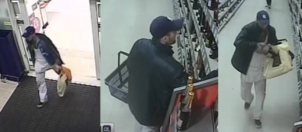 Man sought over supermarket alcohol theft
