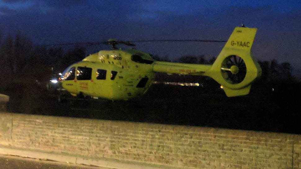 Pensioner rescued from flooded underpass