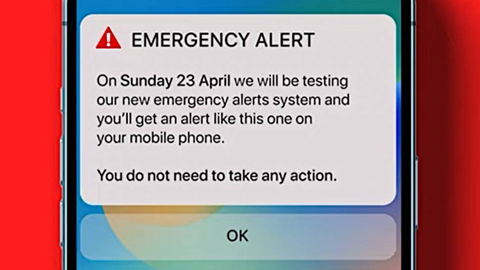 Government to test emergency alert system