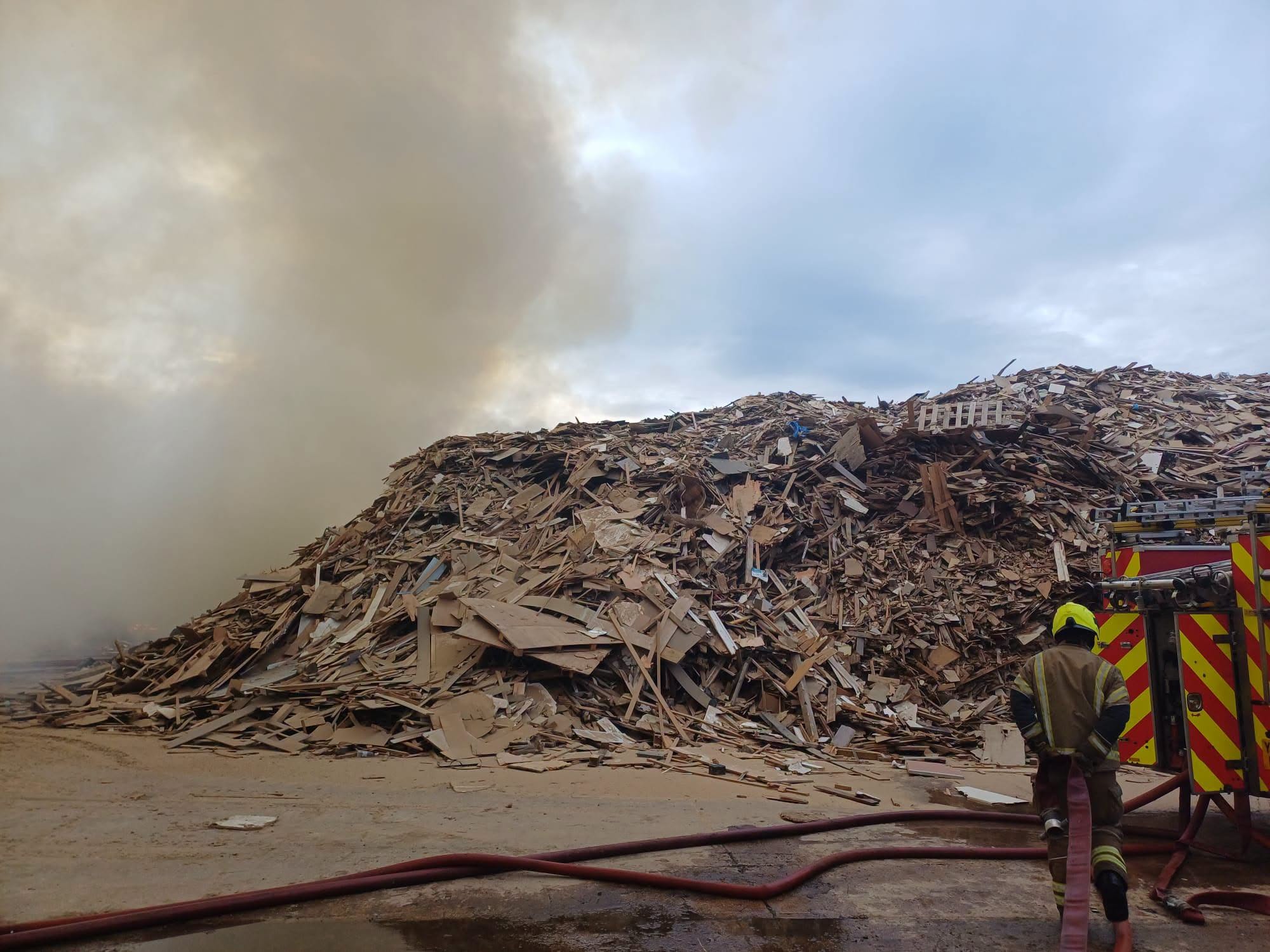 Major fire at local biomass plant